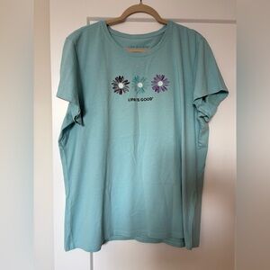 Life Is Good Mint Crusher Tee with Tag XXL